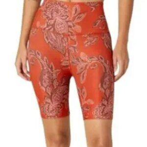 Beyond Yoga Paprika Paisley Biker Shorts M